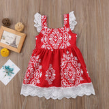 vestido floral colar de 3 a 7 anos