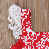 vestido floral colar de 3 a 7 anos