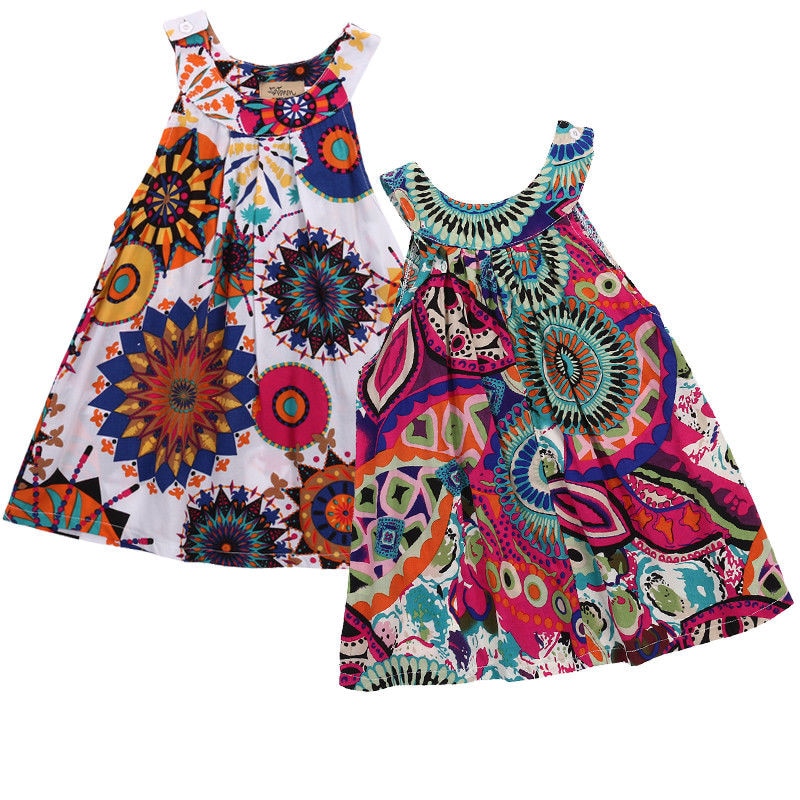 vestido Floral Summer de 3 a 7 anos