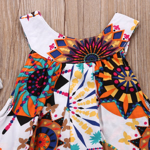 vestido Floral Summer de 3 a 7 anos