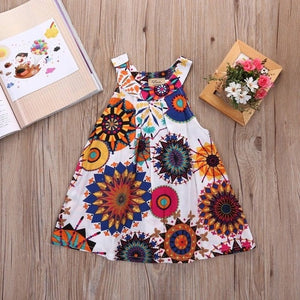 vestido Floral Summer de 3 a 7 anos