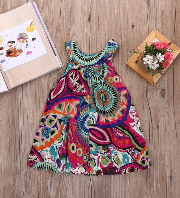 vestido Floral Summer de 3 a 7 anos