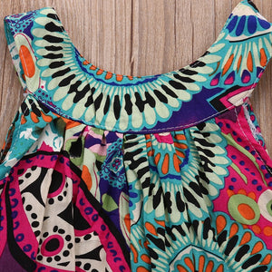 vestido Floral Summer de 3 a 7 anos